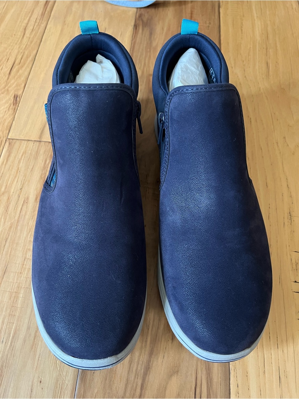 Clarks Breeze Clover Ankle Booties in Navy
